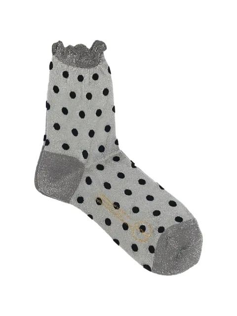 Antipast polka dot-pattern socks Grey ANP62LSI
