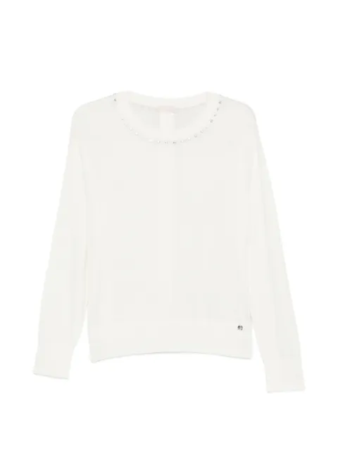 LIU JO embellished sweater White WA6138MA16R