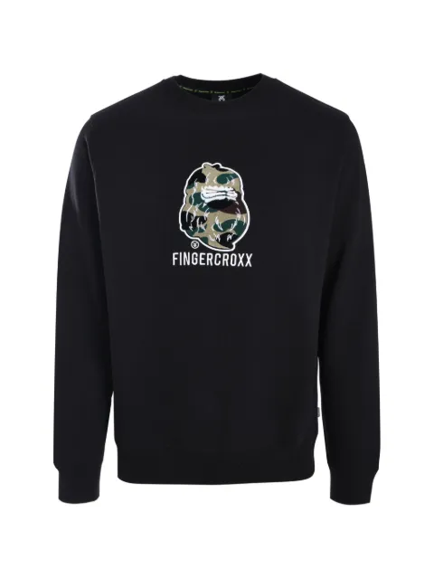 FINGERCROXX logo-detail sweatshirt Black FFXSWM00753XN