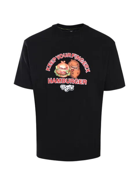 FINGERCROXX printed short-sleeve T-shirt Black FFXTEM00742XN
