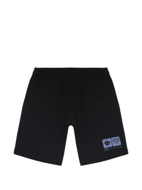 IUTER Tab graphic-print sweatshorts Black 24SISS09