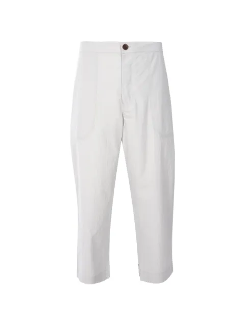 Marané El Pepe embroidered-pocket trousers Grey EPTGR