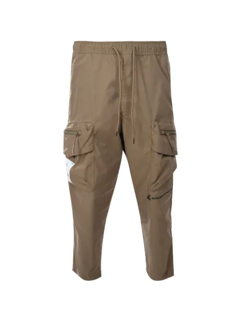 FINGERCROXX zip cargo trousers Neutrals FFXPTM00228XL