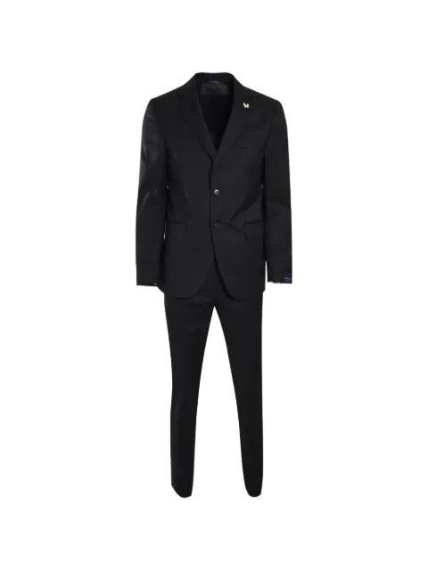Tombolini button-up suit Black A565U900