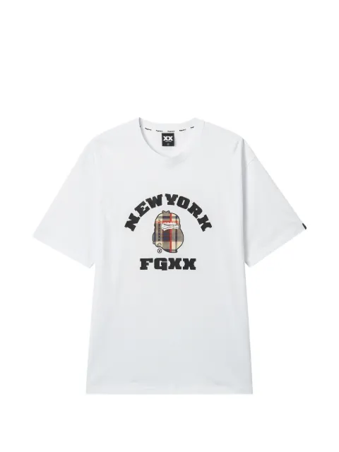 FINGERCROXX round-neck graphic T-shirt White APO1255XXQ