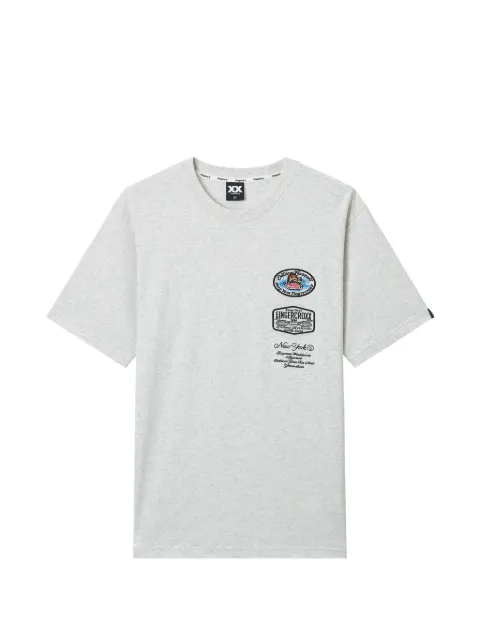 FINGERCROXX patch-appliqué T-shirt Grey APO1926XXQ