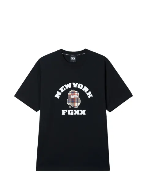 FINGERCROXX graphic crewneck T-shirt Black 5CXTEM00446X