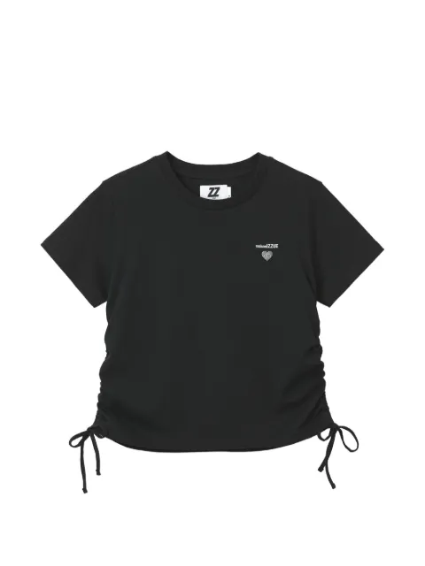 izzue drawstring-detail T-shirt Black FFXTEM01312X