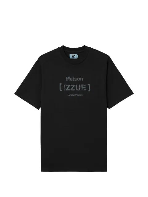 izzue maison graphic T-shirt Black IZXTEW00904X