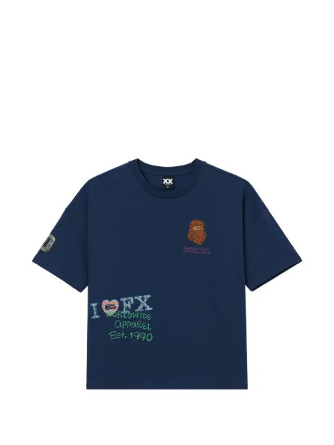 FINGERCROXX printed T-shirt Blue FFXPTM01292X