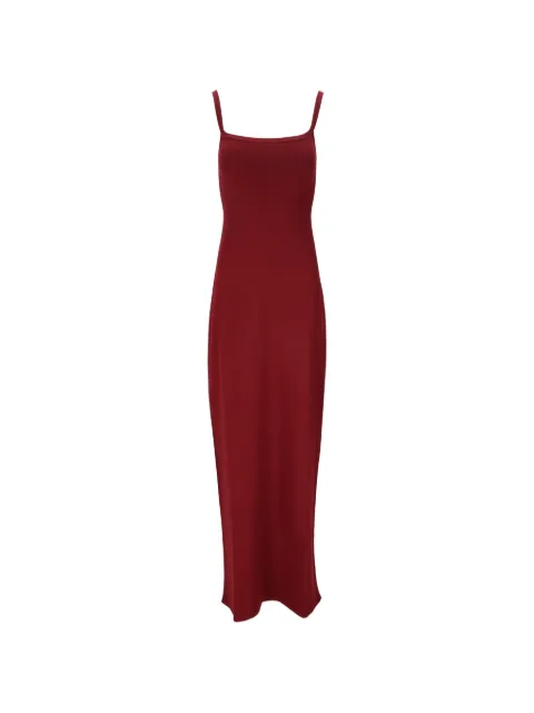 DSQUARED2 ribbed-knit slit-detail maxi dress Red S72CV0728D13217