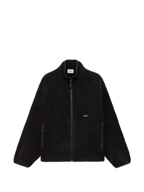 Autry zip fleece jacket Black JAPX010K