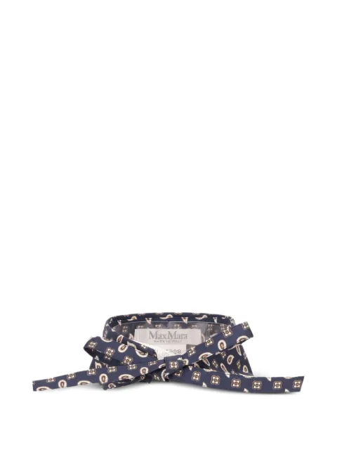 Max Mara printed silk collar Blue 2611611021600