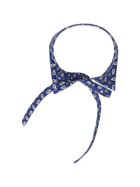 Max Mara printed silk collar Blue 2611611021600