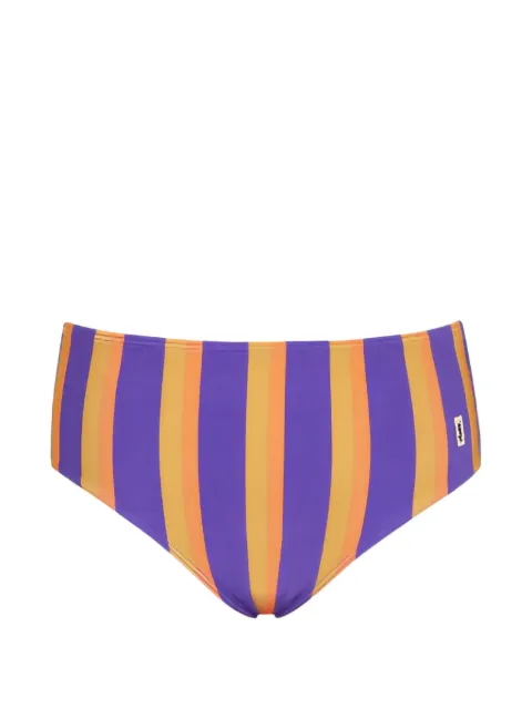Saint Laurent striped bikini bottom Purple 859366Y38CZ