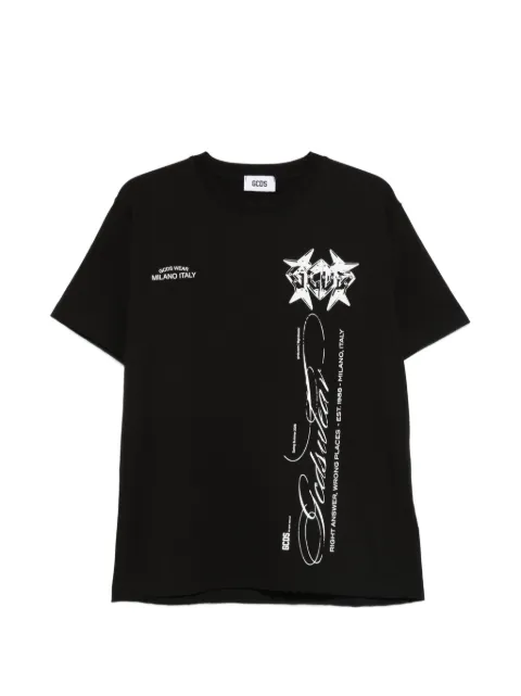 GCDS graphic-print T-shirt Black C1MWQC070J079