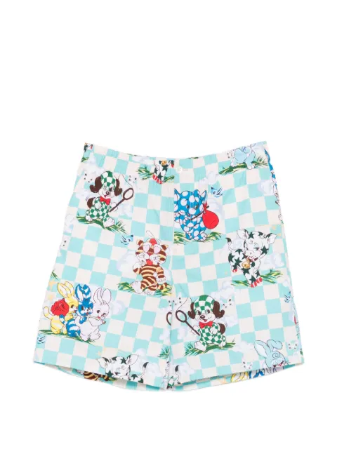 Kenzo cartoon elasticated shorts Blue FG55SH5089T2