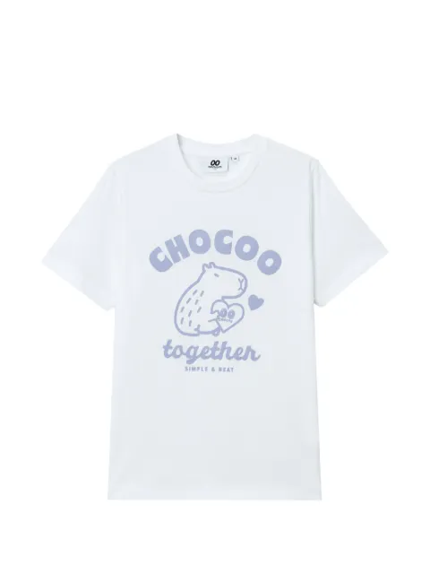 CHOCOOLATE graphic-print T-shirt White FFXTEW01424X