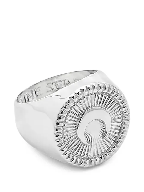 Marine Serre Moon signet ring Silver UJW071ARMET0001MT11