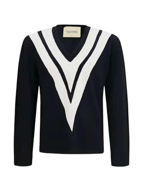 Valentino Garavani V-neck sweater Black VKC38LBG9