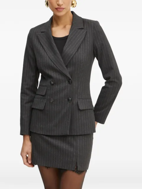 Morgan pinstripe double-breasted blazer Grey VTALI