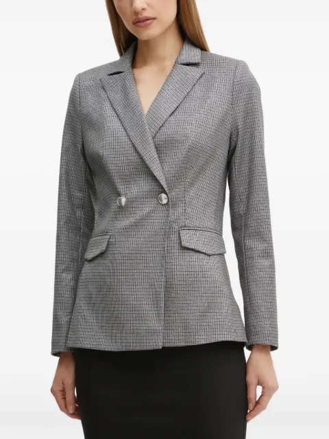 Morgan double-breasted check blazer Grey VALS
