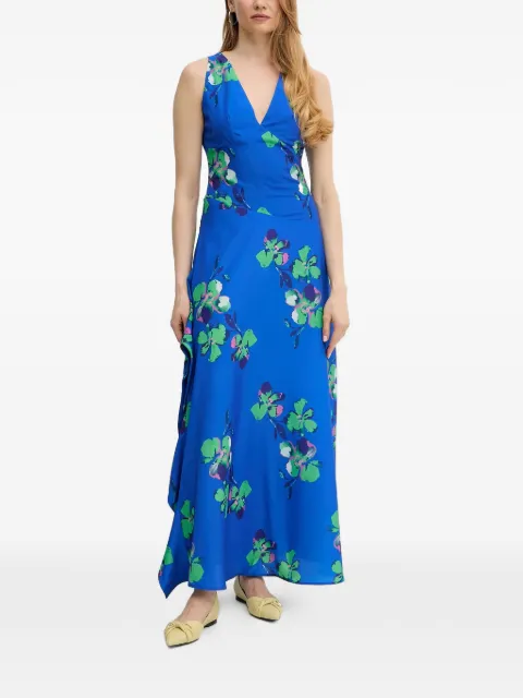 Morgan floral V-neck maxi dress Blue RENZO