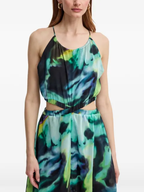 Morgan RLizy cut-out mini dress Green RLIZY
