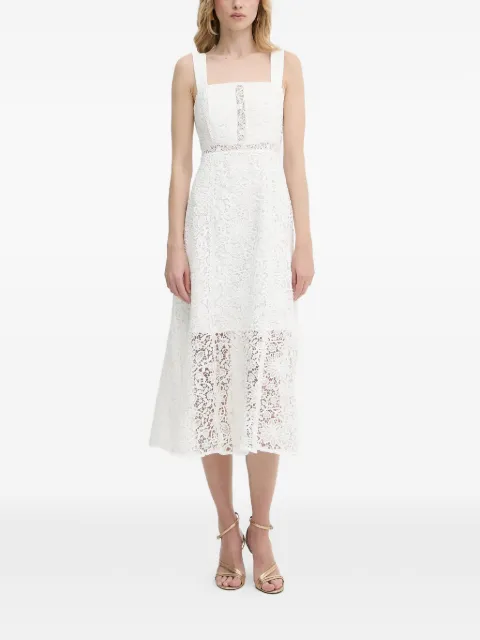 Morgan square-neck dress White ROVIDA