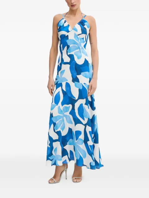 Morgan floral-print maxi dress Blue RSEA