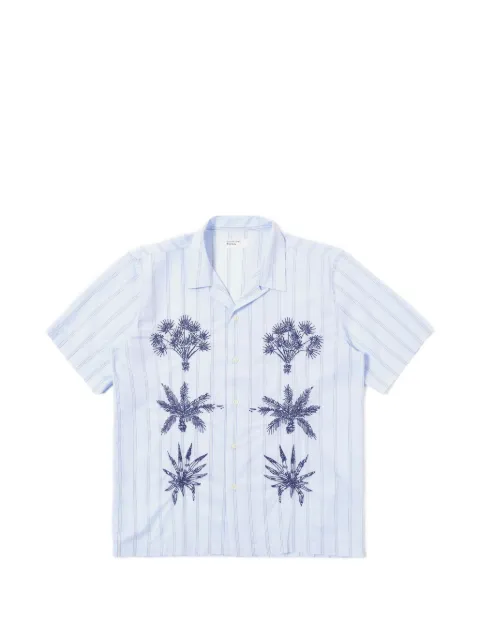 Universal Works Road Trip striped shirt Blue 34554