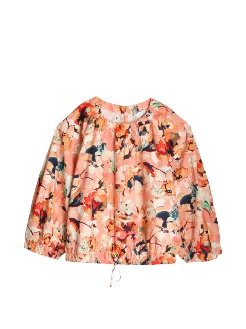 Ulla Johnson Lucie floral-print drawstring-hem blouse Pink SP260258
