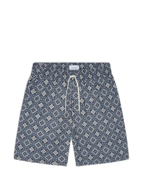 Les Deux Harry Arabesque drawstring shorts Blue 1001373