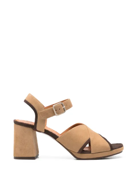 Chie Mihara criss-cross strap sandals Brown OENDI