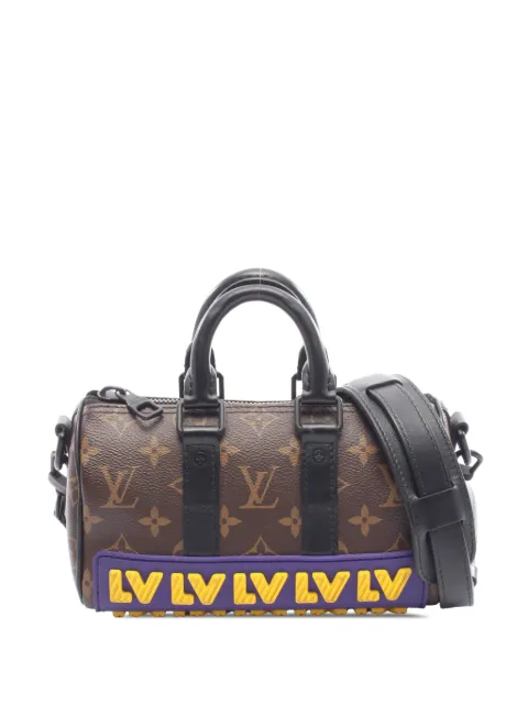 Louis Vuitton Pre-Owned 2021-2026 Monogram Keepall LV Rubber Bandouliere XS satchel Brown 4JNEZLBJKN5KYAB2