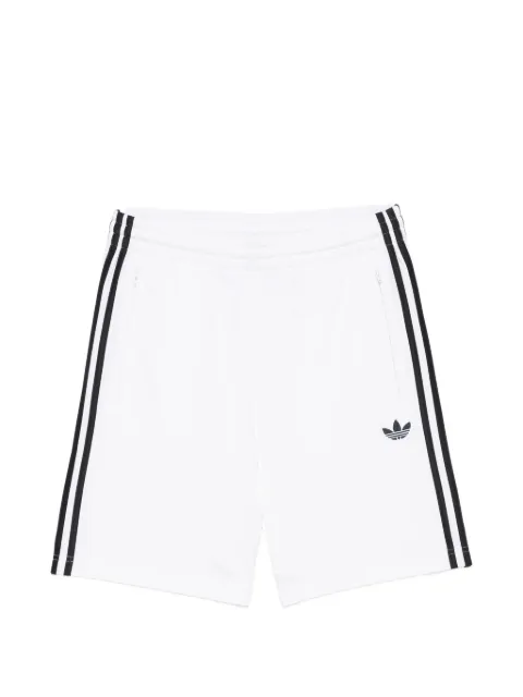 adidas side-stripe logo-print shorts White KE1378