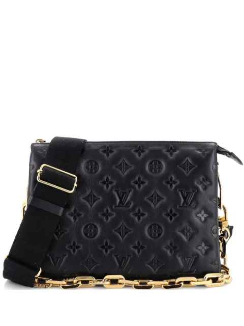 Louis Vuitton Pre-Owned Coussin Bag Monogram Embossed Lambskin PM crossbody bag Black IX0GCQYNP9663RDA