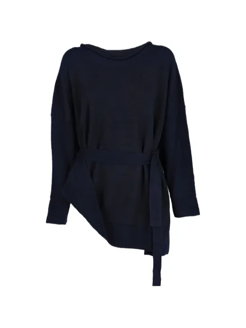Vintage belted sweater Blue W251184