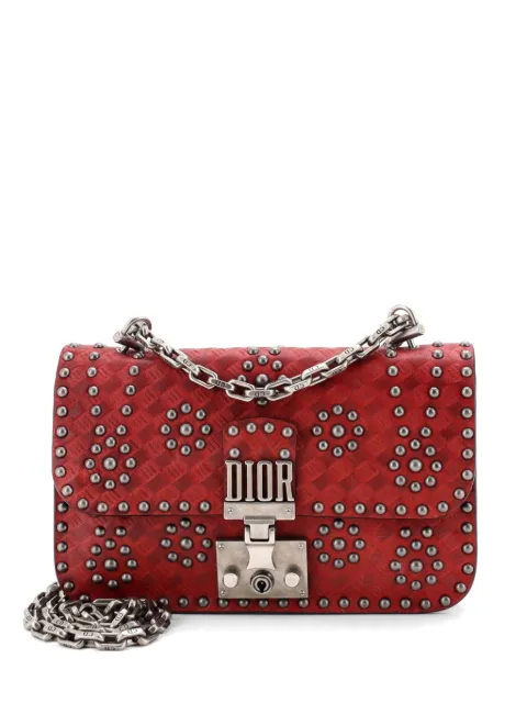 Christian Dior Pre-Owned Dioraddict Flap Bag Studded Leather Small crossbody bag Red S15W04QBZ50SYA41