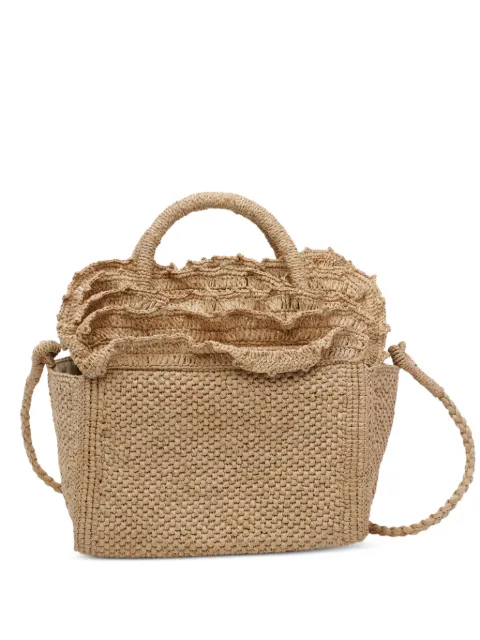 IBELIV Laguna ruffled-trims tote bag Neutrals LAGUNA