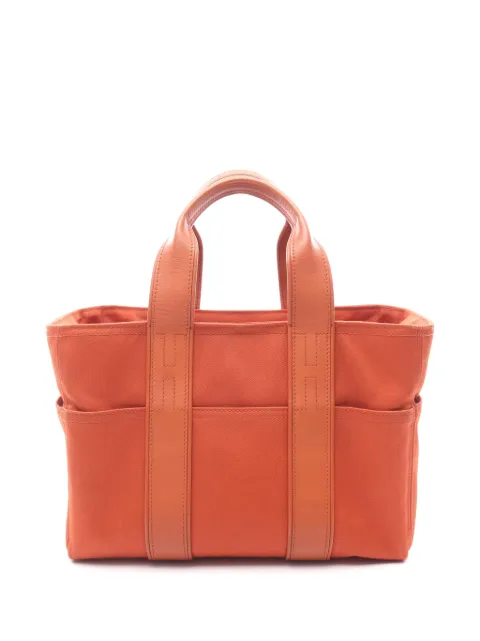 Hermès Pre-Owned 2010-2026 Toile and Chevron Acapulco PM tote bag Brown K6ZFODUL10SHWYJE