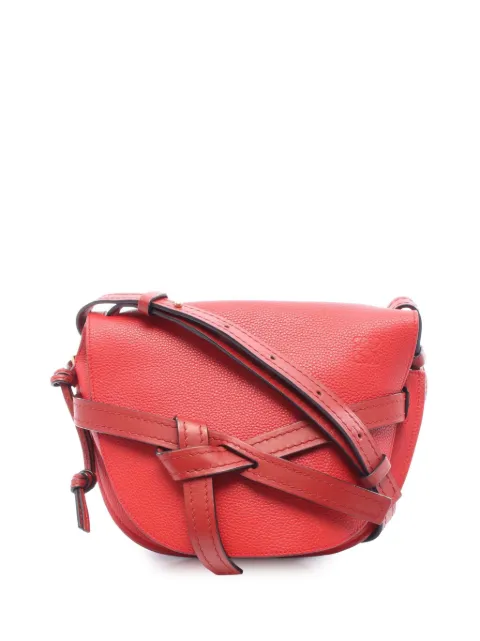 Loewe Pre-Owned 2010-2026 Small Calfskin Gate crossbody bag Red 8JGRYLKZ3G9WSHYP
