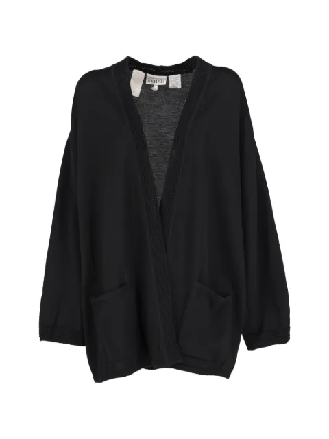 Gianfranco Ferré Pre-Owned extra-fine knitted cardigan Black W251189