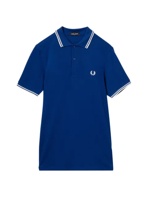 Fred Perry logo-embroidered polo shirt Blue M3600