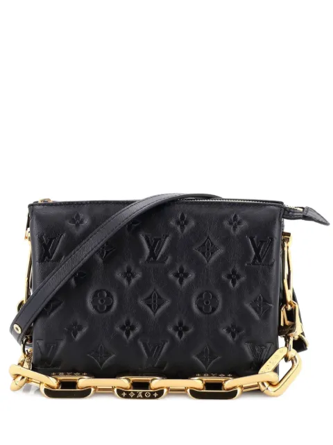 Louis Vuitton Pre-Owned Coussin Bag Monogram Embossed Lambskin BB crossbody bag Black WYM159PGGKC777JV