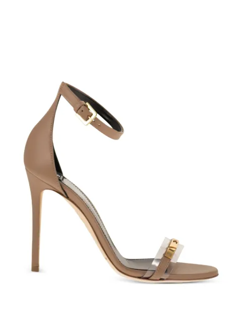 Elisabetta Franchi ankle-strap leather sandals Neutrals SA89L61E2