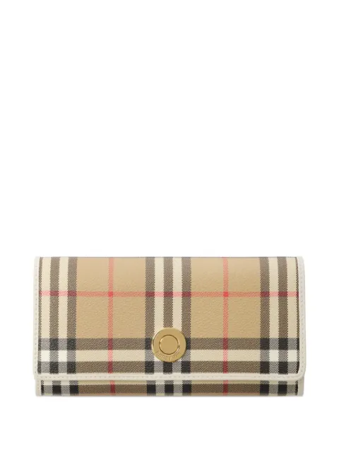 Burberry Check continental wallet Neutrals 8125138