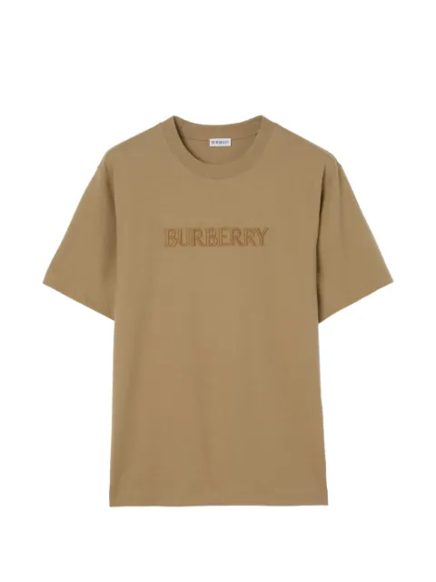 Burberry logo cotton T-shirt Neutrals 8123423