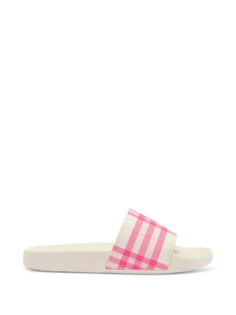 Burberry Check slides Neutrals 8123609