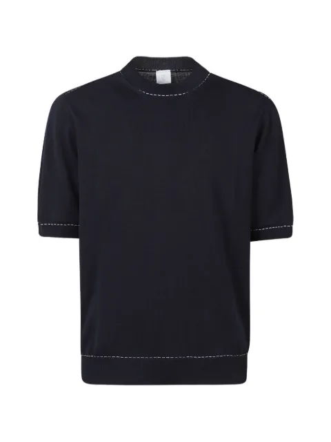 Eleventy short-sleeve stitched T-shirt Blue M76MAGM27MAG0M015